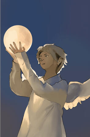 fully rendered halfbody (this artwork is a copy of an image reference)